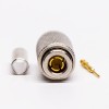 DIN 1.0/2.3 Connector Straight Male Crimp Type for Cable RG316-RG174