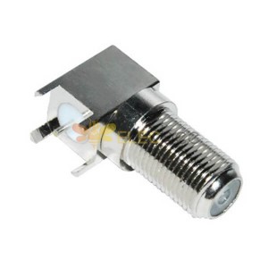 Conector F Coaxial RF hembra Mamparo para montaje en PCB 75Ω