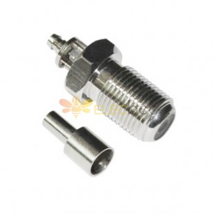 F Conector para persuadir cabo direto feminino crimp tipo para cabo