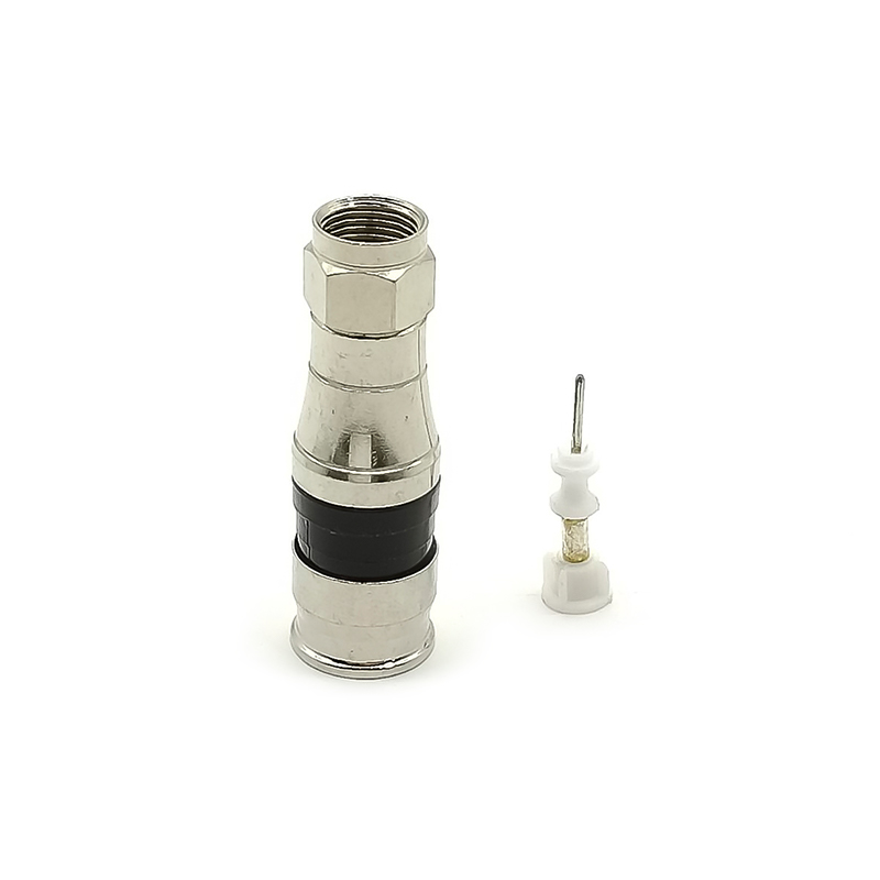 RG11 F type Compression Connector Coaxial Straight Male