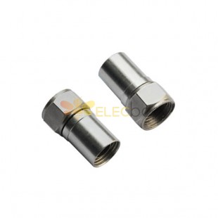 20 peças Conector RG6 F Macho Reto para Cabo