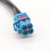 FAKRA Z Wasserdichter gerader Stecker Verbesserte vier Anschlüsse zu Mini 4 in 1 Fahrzeug LVDS Kabeladapter RF Koaxialverlängerung 50CM RG316