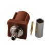 Carro Estéreo Fakra F Masculino Brown Crimp Solder Conector para RG316 RG174 Cabo