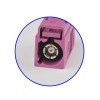 Fakra汽车连接器H型母头紫红色压接焊接接线RG316 RG174