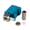 Fakra Blue ConnectoRFakra Z Feminino Ângulo Direito Água Azul Crimp Conector para RG174 RG316 Cabo