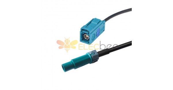 Fakra Cable Assembly Waterblue Z Plug Male Waterproof To Fakra Z Straight Female Jack Vehicle