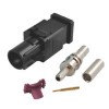 Carro Rádio Estéreo Fakra Um Macho Preto Crimp Conector para RG316 RG174 Cabo