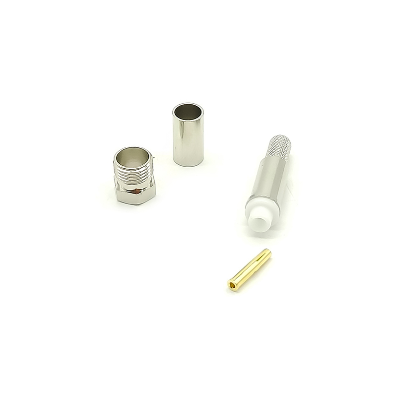 FME Female Connector 180 Degree 50Ω 2GHz Crimp for RG58 C/U