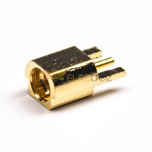 Hembra MMCX Tipo de desplazamiento del conector 180 grados para montaje en placa CI