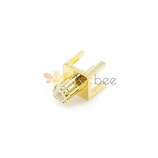 MCX Coaxial Connector Standard Male Straight Gold Plating Panel Mount Through Hole