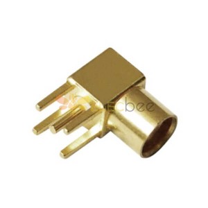 MCX Conector Right Angle Gold Plated Feminino para PCB