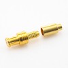 MCX Gold Connector Crimp Male Head Straight Copper 50Ω 75 Ohm