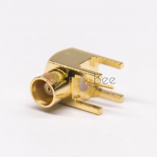 MCX Gold Plating Angled Femelle Through Hole pour PCB Mount