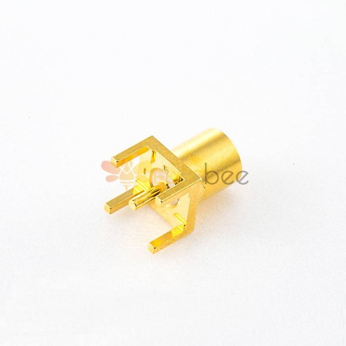 MCX PCB焊接母直插孔銅鍍金 50 Ohm