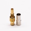 MCX Plug Connector Gold Plaqué Crimp Straight Window Solder MCX Plug Connector Gold Plaqué Crimp Straight Window Solder MCX Plug