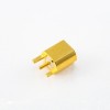 MCX Solder Connector Female Straight Jack Copper Gold Plated 50 Ohm