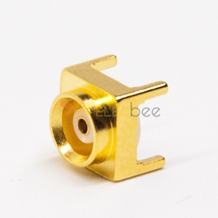 MCX Straight Connector Femelle Par trou pour PCB Mount Gold Plating