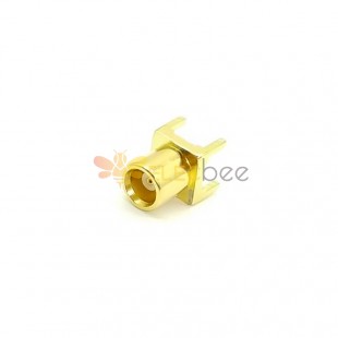 MCX Straight Connector Female Through Hole for PCB Mount Gold Plating