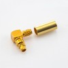 MMCX Connector Male Right Angle Crimp Type Cable for RG316/RG174