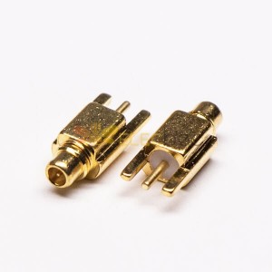 20 piezas MMCX PCB conector recto macho chapado en oro tipo compensado