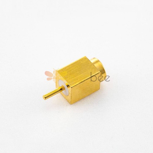 SMT PCB MCX Female Head Straight Mounted Copper Gold Plated Standard 75 Ohm