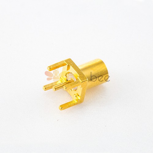 Through Hole MCX Connector PCB Mount Solder Female Straight 50ohm