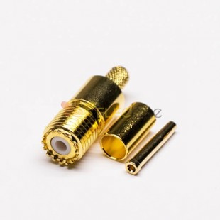 20 pièces Mini connecteur UHF femelle broche RF connecteur Coaxial Type à sertir pour RG58