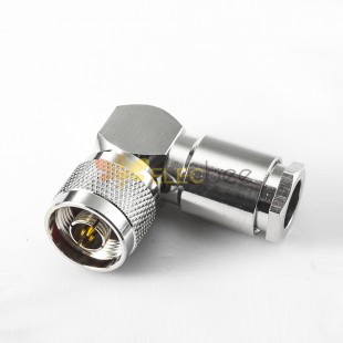 N Type Right Angle Connector Male Clamp for SYV50-7 RG213