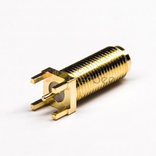 RF Coaxial connector Standard SMA Jack Straight Solder Type for PCB mount