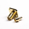 4 Hole flange SMA RP Female Connector Solder Type PTFE Crimp Type Gold Plating