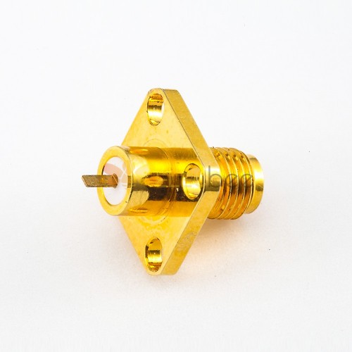 RF Coaxial connector Standard SMA Jack Straight Solder Type for PCB mount