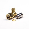 50 Ohm SMA Connector Male 90 Degree Crimp Type for RG6 Coaxial Cable