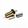 20 piezas conector tipo crimpado SMA hembra 180 grados para Cable Coaxial RG316