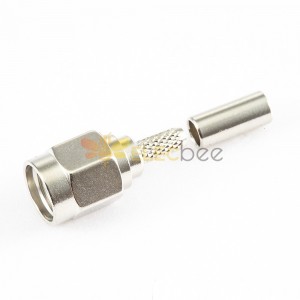 RF Coaxial connector Standard SMA Plug Straight Crimp for Cable RG174/RG316/LMR100