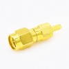 RF Coaxial connector Standard SMA Plug Straight Crimp for Cable RG174/RG316