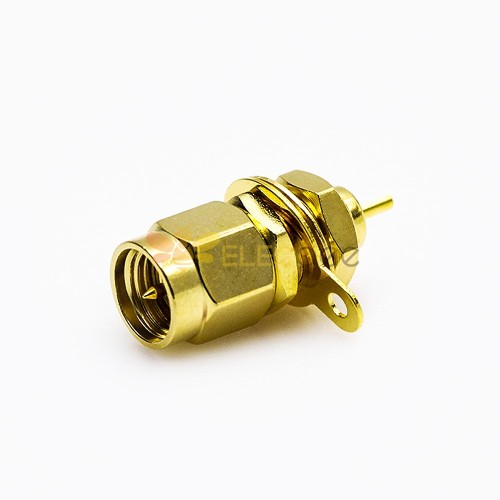 RF Coaxial connector Standard SMA Plug Straight Solder Type for PCB mount