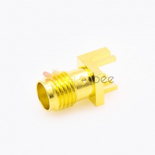 Conector pcb edge mount SMA feminino 180 graus