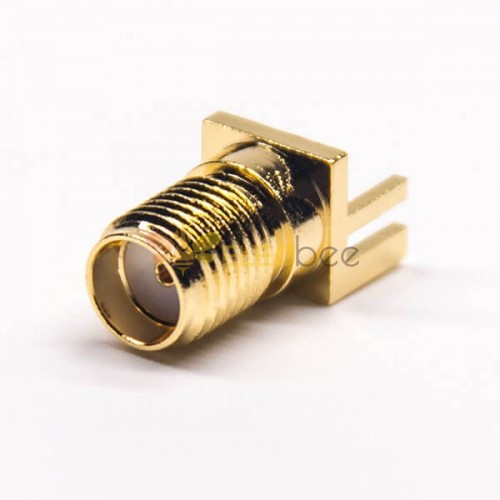 20pcs PCB Edge Mount sma Connector Female 180 Degree 50 Ohm Gold Plating