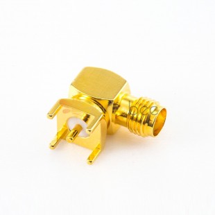 PCB Mount Angled DIP Type SMA Female Connector