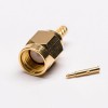 20 piezas conector macho RG174 SMA para Cable recto chapado en oro