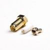 20pcs RP Female SMA Connector 180 Degree 50 Ohm Crimp Type Solder Type