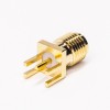 Conector coaxial RF Polaridad inversa SMA Jack Tipo de soldadura recta para montaje en PCB