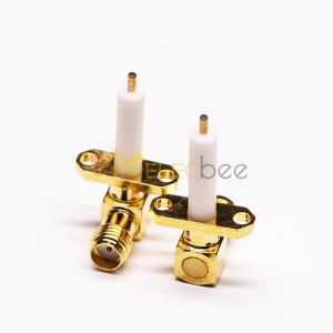 20pcs SMA 2 Hole Flange Mount Jack Solder Attachment for Coaxial Cable