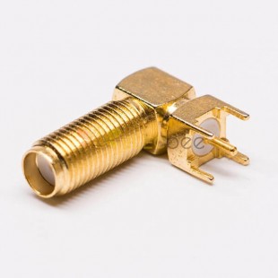 RF Coaxial connector Standard SMA Jack Right Angle Solder Type for PCB mount