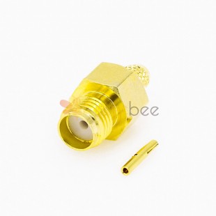 SMA Cable Types Connector Female 180 Degree Crimp per SYV-50-2-2