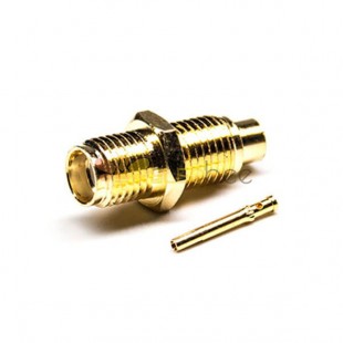 Conector hembra SMA Coaxial Sraight Bulkhead