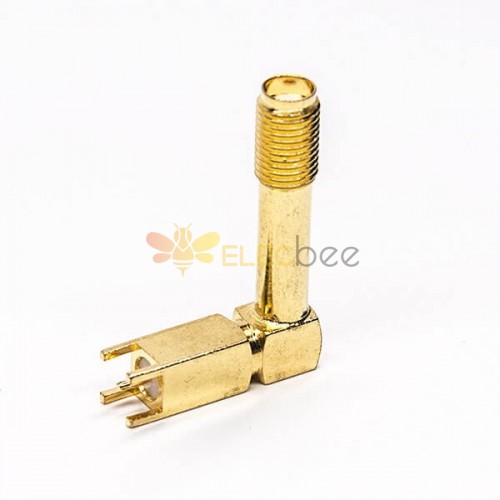 20pcs RF Coaxial connector Standard SMA Jack Right Angle Solder Type for PCB mount