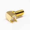 20 peças conector SMA antepara R/A fêmea através do orifício para PCB banhado a ouro