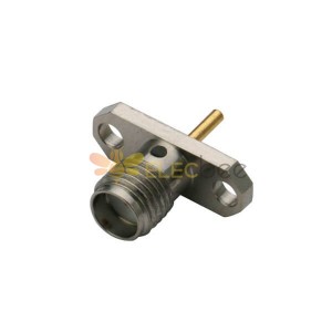 SMA Conector Coaxial Sraight 2Hole Flange Jack para Painel De Monte