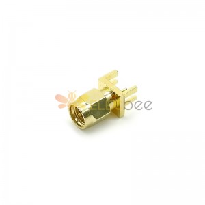 20pcs SMA Connector Edge Mount PCB Male Socket Gold Plated